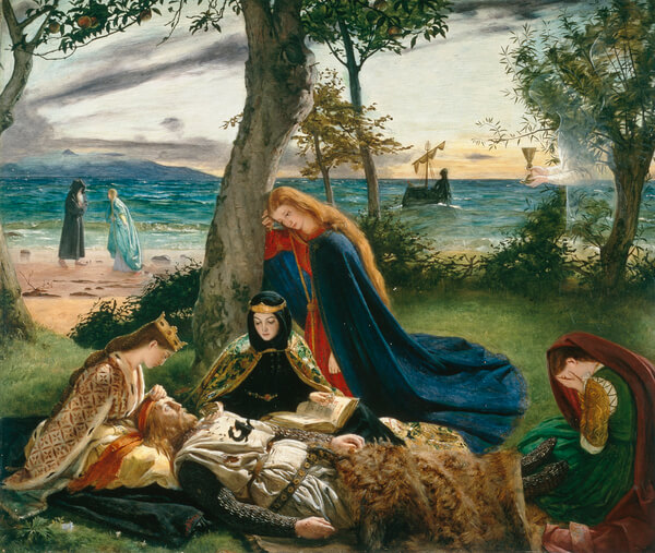 La muerte del rey Arturo de James Archer