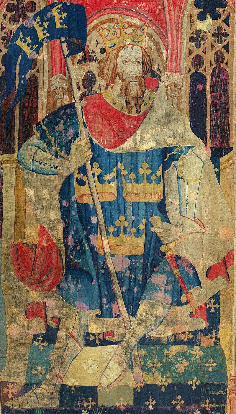 El rey Arturo en un tapiz medieval