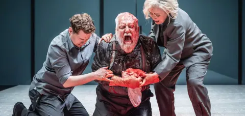 Escena del Tito Andrónico de Shakespeare