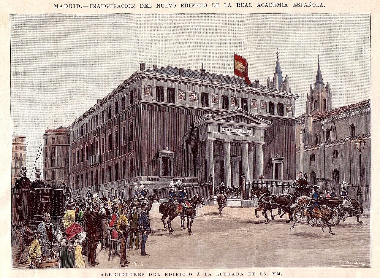 Inauguración del edificio de la RAE