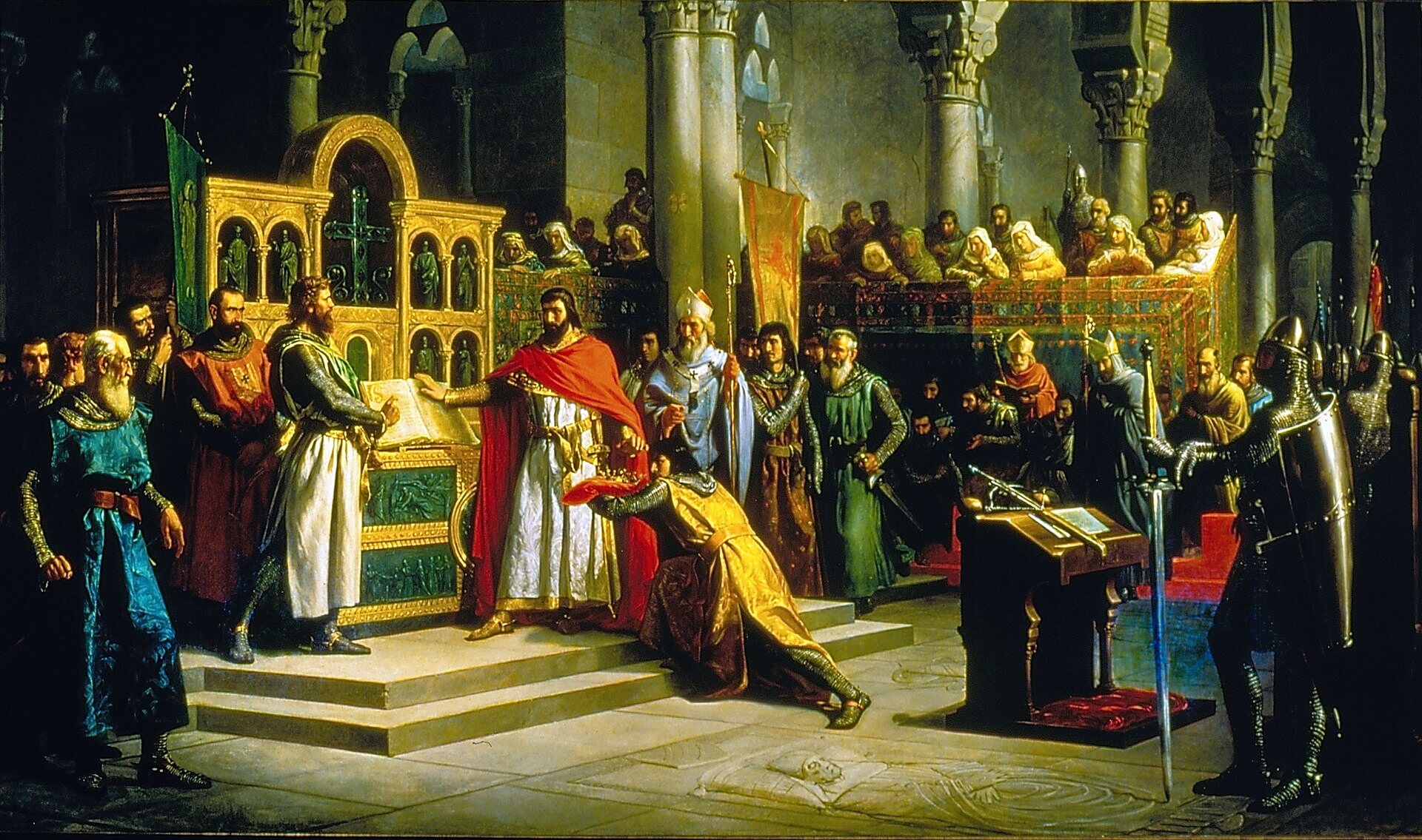 Rodrigo Díaz de Vivar en la Jura de San Gadea