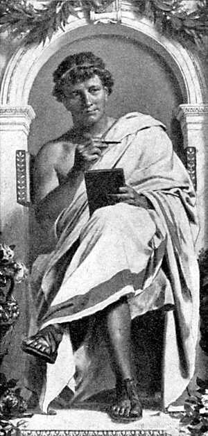 Ovidio en un grabado moderno