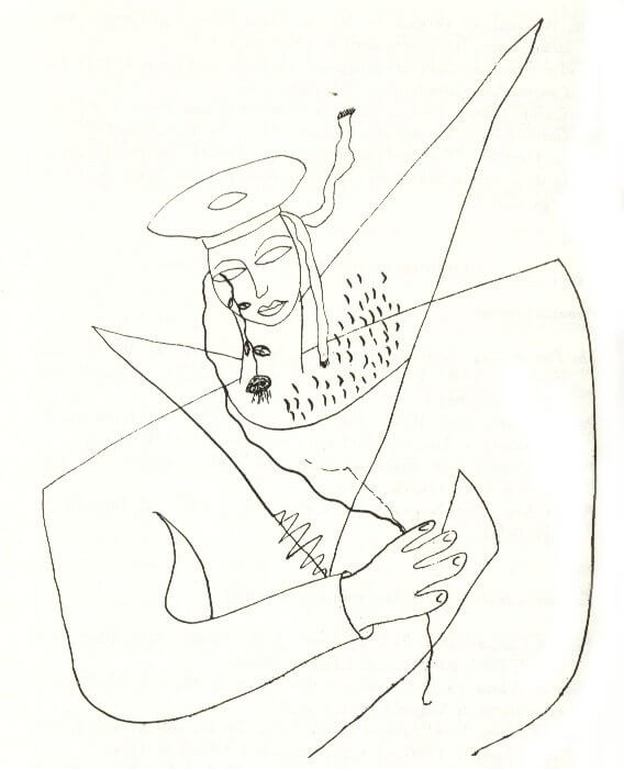 Dibujo de Lorca para Poeta en Nueva York