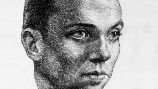 Dibujo de Miguel Hernández hecho por Buero Vallejo en la cárcel
