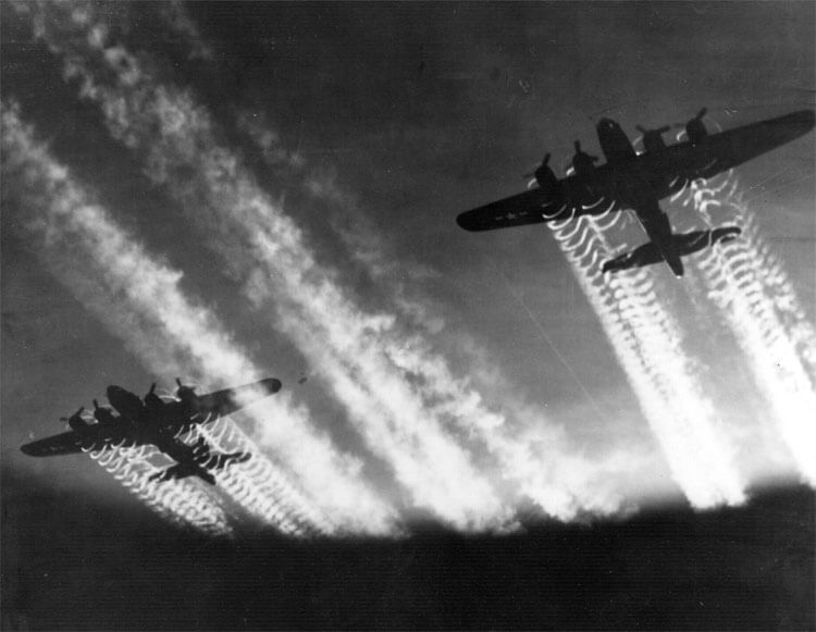Aviones estadounidenses en la Segunda Guerra Mundial