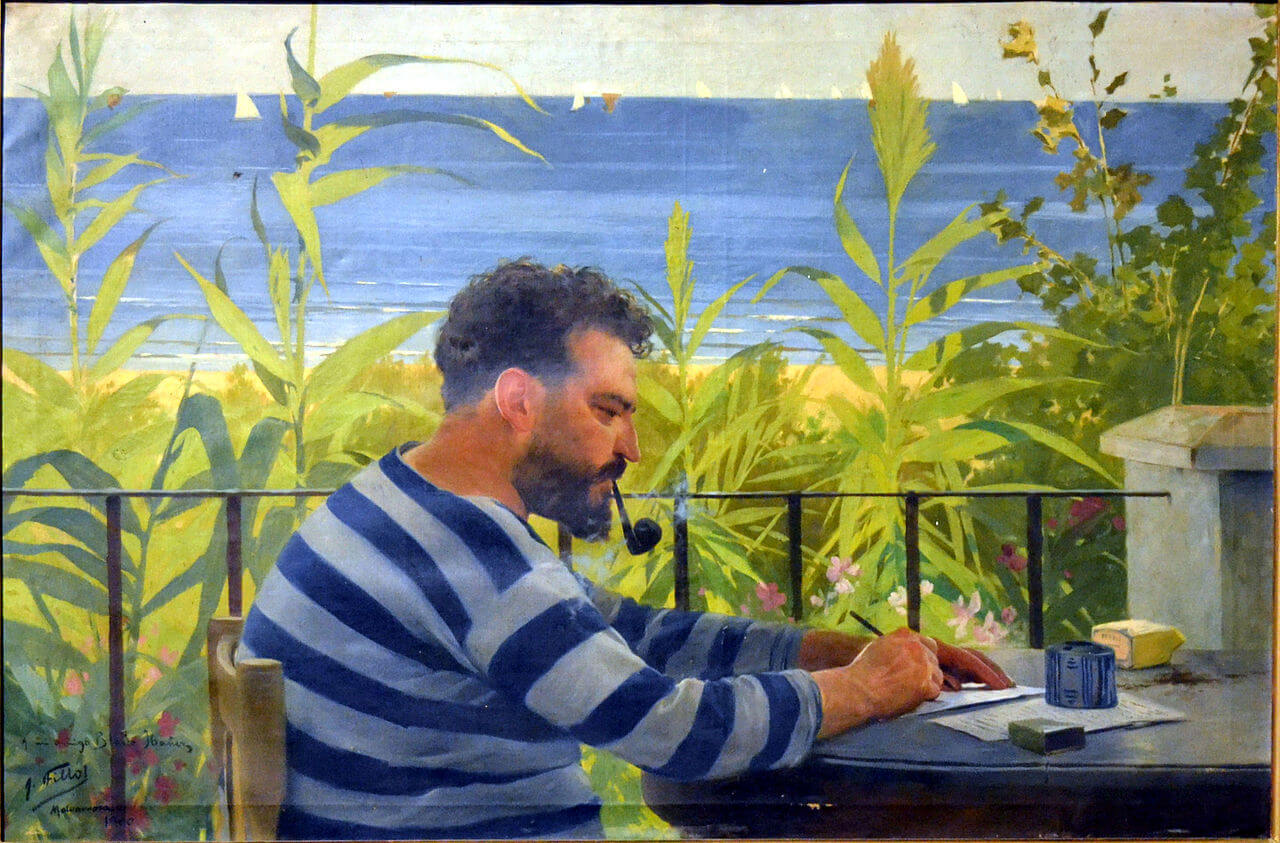Retrato de Vicente Blasco Ibáñez por Antonio Fillol