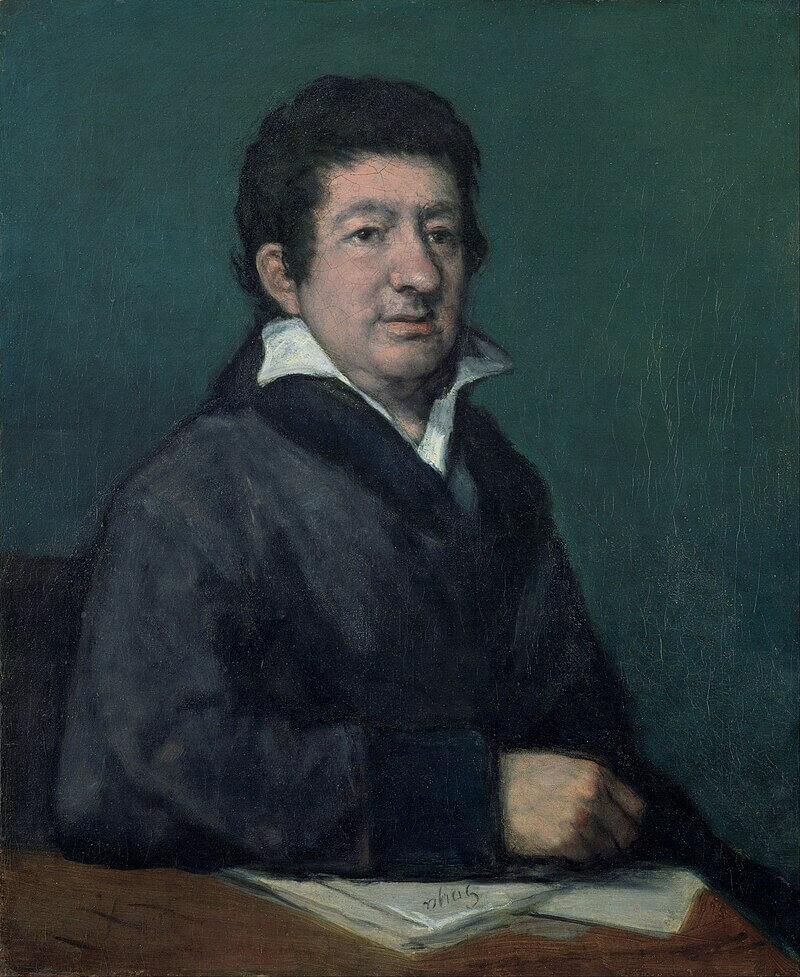Retrato de Leandro Fernández de Moratín pintado por Goya