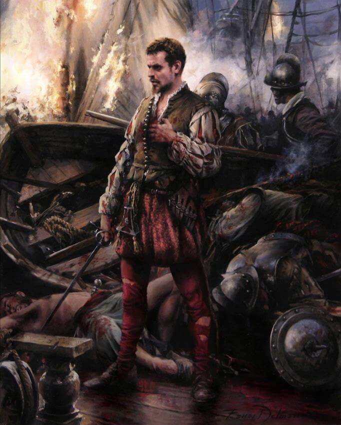 ¿Era Cervantes homosexual? Cervantes en Lepanto, de Ferrer Dalmau