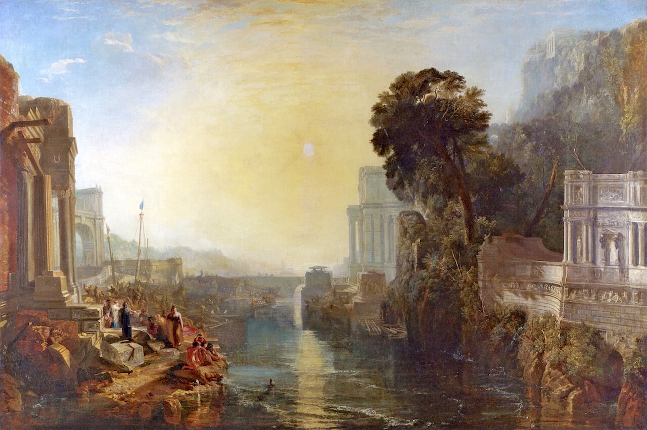 La fundación de Cartago y la Eneida por Turner