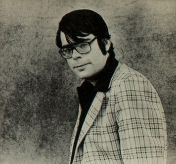 Stephen King, autor de Rabia, en una fotografía de los años setenta