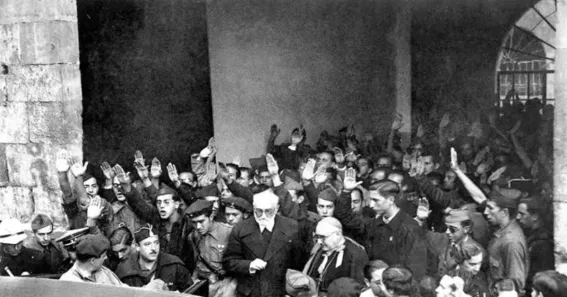 El enfrentamiento entre Unamuno y Millán Astray en la Universidad de Salamanca