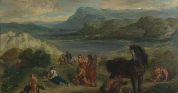 El exilio de Ovidio según Delacroix