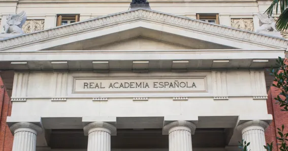 Fachada de la RAE en Madrid