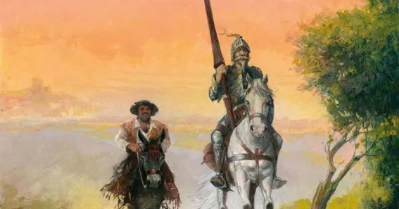 Don Quijote y Sancho Panza protagonistas de la obra de Avellaneda