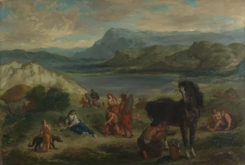 El exilio de Ovidio según Delacroix