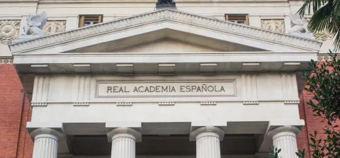 Fachada de la RAE en Madrid